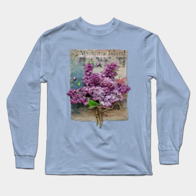 Mackinac Island Lilac Festival Long Sleeve T-Shirt by Jarrodjvandenberg